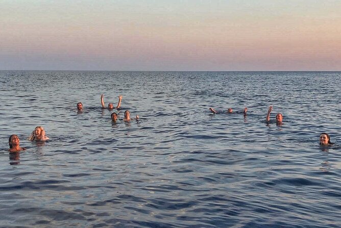 2 Hr Shared Cinque Terre Sunset Cruise with Swim Stop {wine inc!} - Wine, focaccia, and the onboard vibe on a shared tour