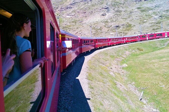 Bernina Red Train, Swiss Alps & St Moritz From Milan - The Bernina Red Train ride: second class, big altitude, and UNESCO views