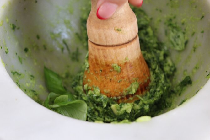 Cinque Terre Pesto experience in Riomaggiore - Welcome Prosecco and Wine Pairing, with the Lunch Built In