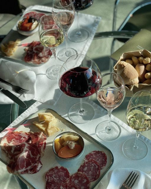 Desenzano: Lugana Wine-Tasting and Vineyard Tour - The tasting line-up: Lugana Doc, classic method sparkling, Chiaretto rosé, and Merlot