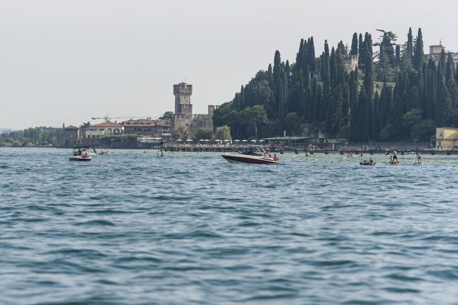 From Peschiera: Garda East Coast Cruise to Sirmione - Jamaica Beach and the Grottoes of Catullus, pass-by only