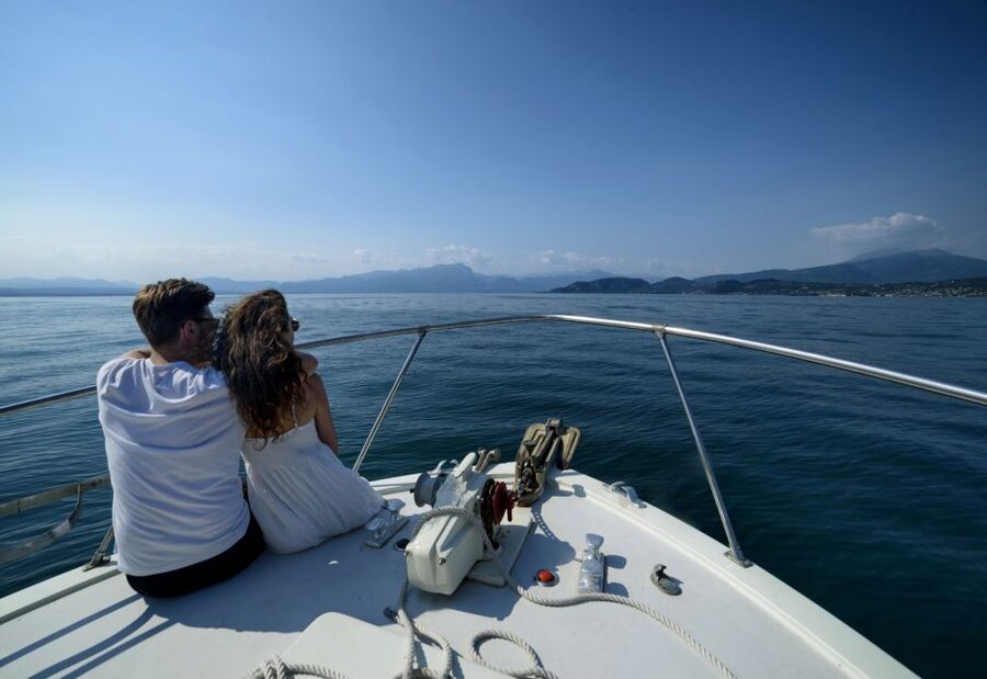 From Peschiera: Garda East Coast Cruise to Sirmione - The swim stop off the boat: refreshing, simple, and well managed
