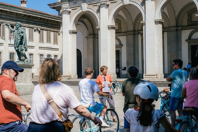 Highlights and hidden gems of Milan Bike Tour - Teatro alla Scala and Piazza della Scala: class, craft, and context