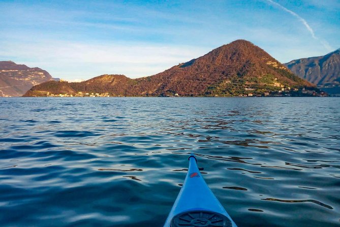 Kayak Trip to Monte Isola, on Iseo lake - San Paolo Island first: a close-up start on Lake Iseo