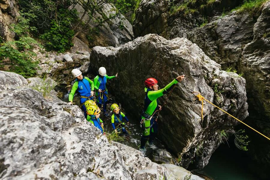 Lake Garda: Family Friendly Canyoning Tour - Abseiling and zipline-style pool crossings for that rush of adrenaline