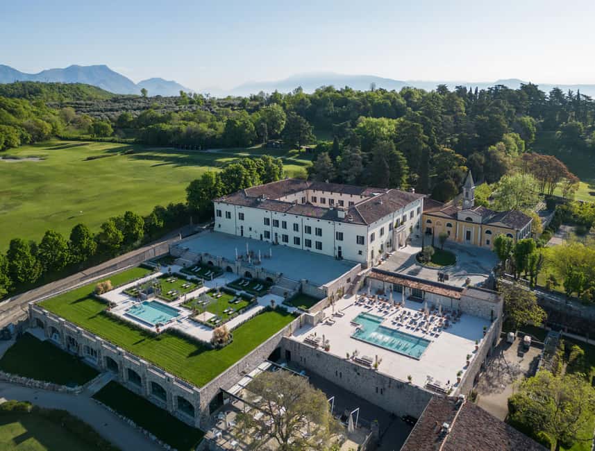Lake Garda: QC Termegarda Spa Admission Ticket - QC TermeGarda, a Renaissance spa with Lake Garda in the background