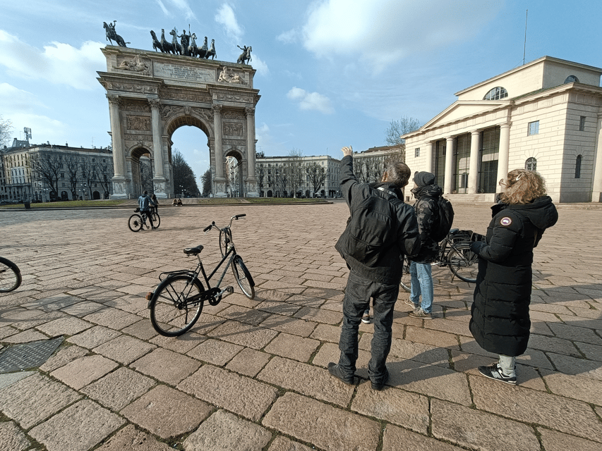 Milan: Guided Bike Tour - Arco della Pace and Darsena canals, where the best photos happen