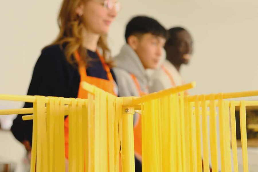 Milan: Pasta, Ravioli, and Gelato Class in a Glamorous Home - The Drink and Meal Part: Limoncello, Organic Wine, and Eating What You Made