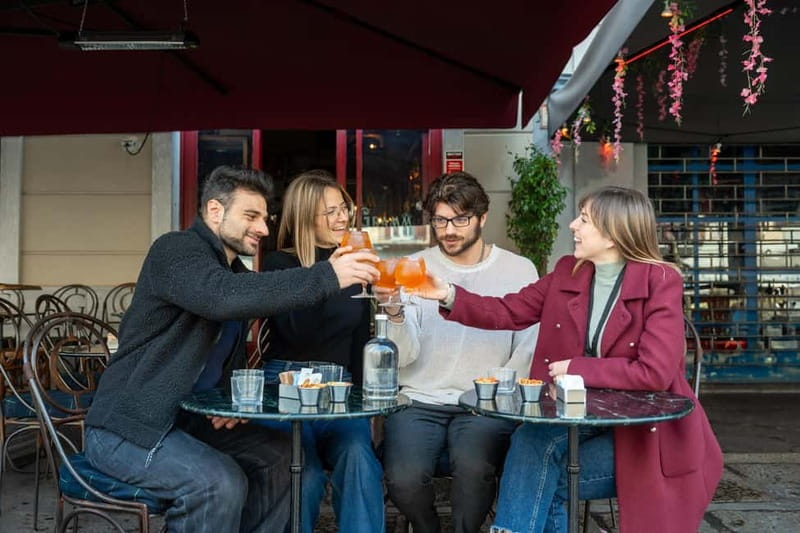 Milan: Sunset Navigli Food & Drinks Tour with a Local - Stop-by-stop: your 5 locations plus the dessert finish in lesser known corners
