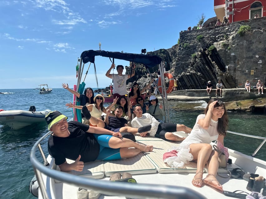 Riomaggiore: Guided Boat Tour around Cinque Terre - The route: photo stops that show how each village sits on the coast