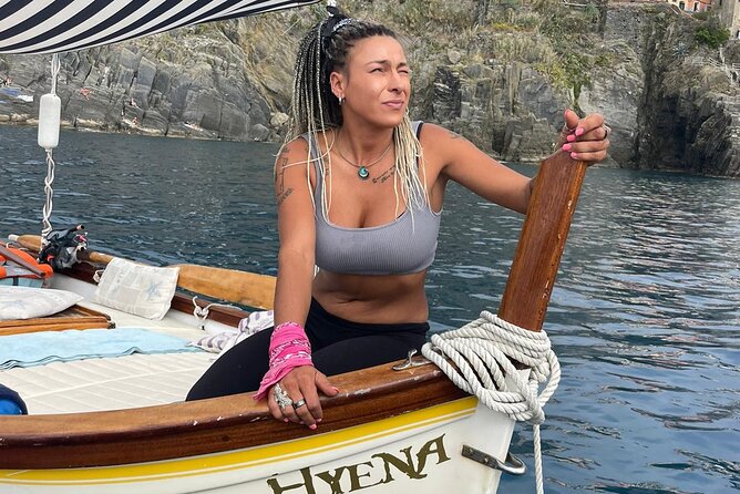 Swim&Enjoy 5 terre on the PINK Hyena with Captain Jenny! - Bathroom stop, then the fun part: caves, sea life, and swim breaks