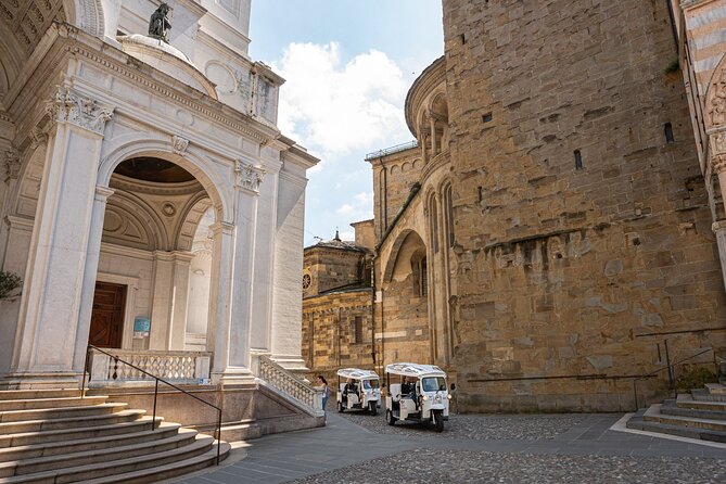 Tuk Tuk tour in Bergamo, Città Alta and the ancient Venetian walls - Climbing to the Walls: Narrow Streets, Donizetti, and the Lion of San Marco